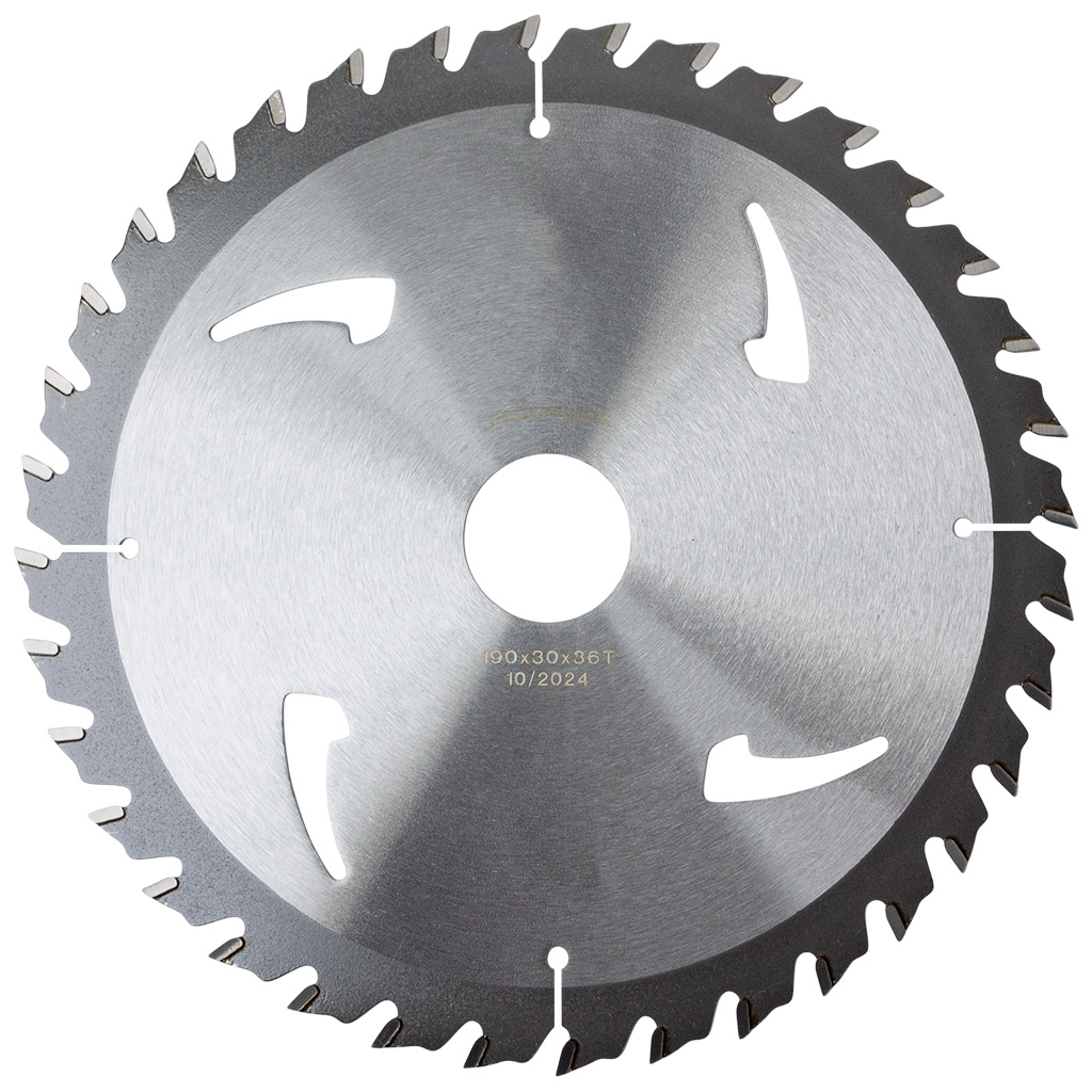 Диск пильный Hanskonner THIN KERF, по дереву, 190х30мм, 36 зубьев