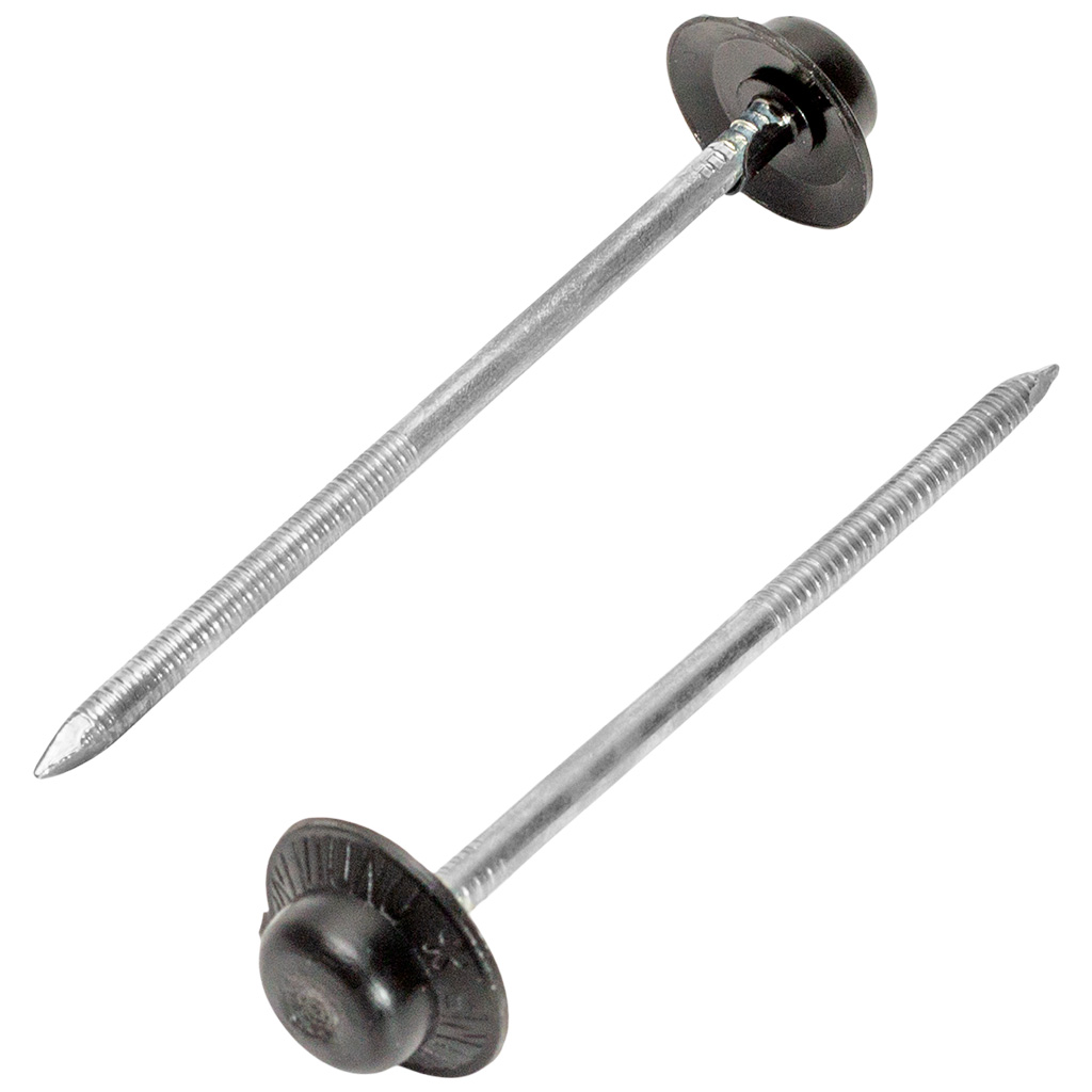 Гвоздь для Ондулина, черный, 100шт/упак