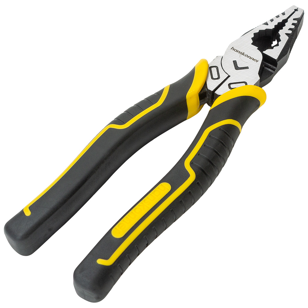 Пассатижи Hanskonner, эксцентриковый шарнир, +30% к силе реза, 175мм