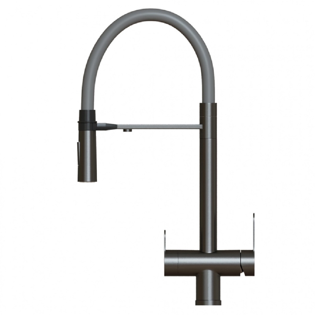 Смеситель для кухни MLSS-0401BL, с фильтром для питьевой воды, черный