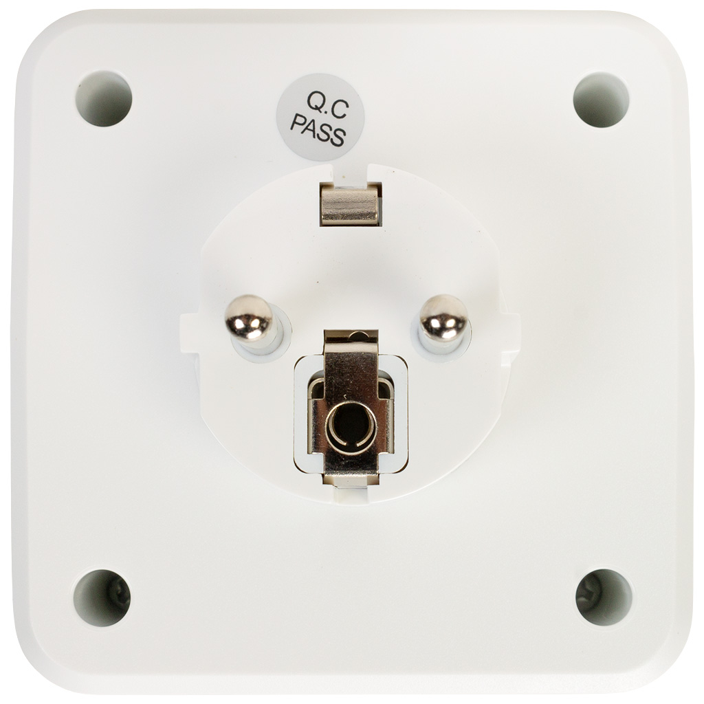 Разветвитель Куб EKF, 2 гнезда+2 USB, с заземлением, 16А, белый