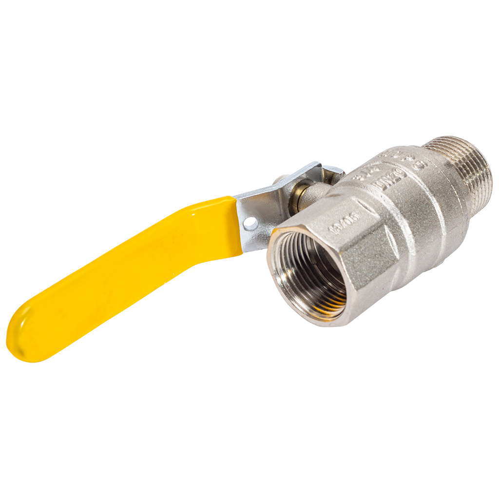 Кран газовый TIM, шаровый, 3/4'' г-ш, рычаг