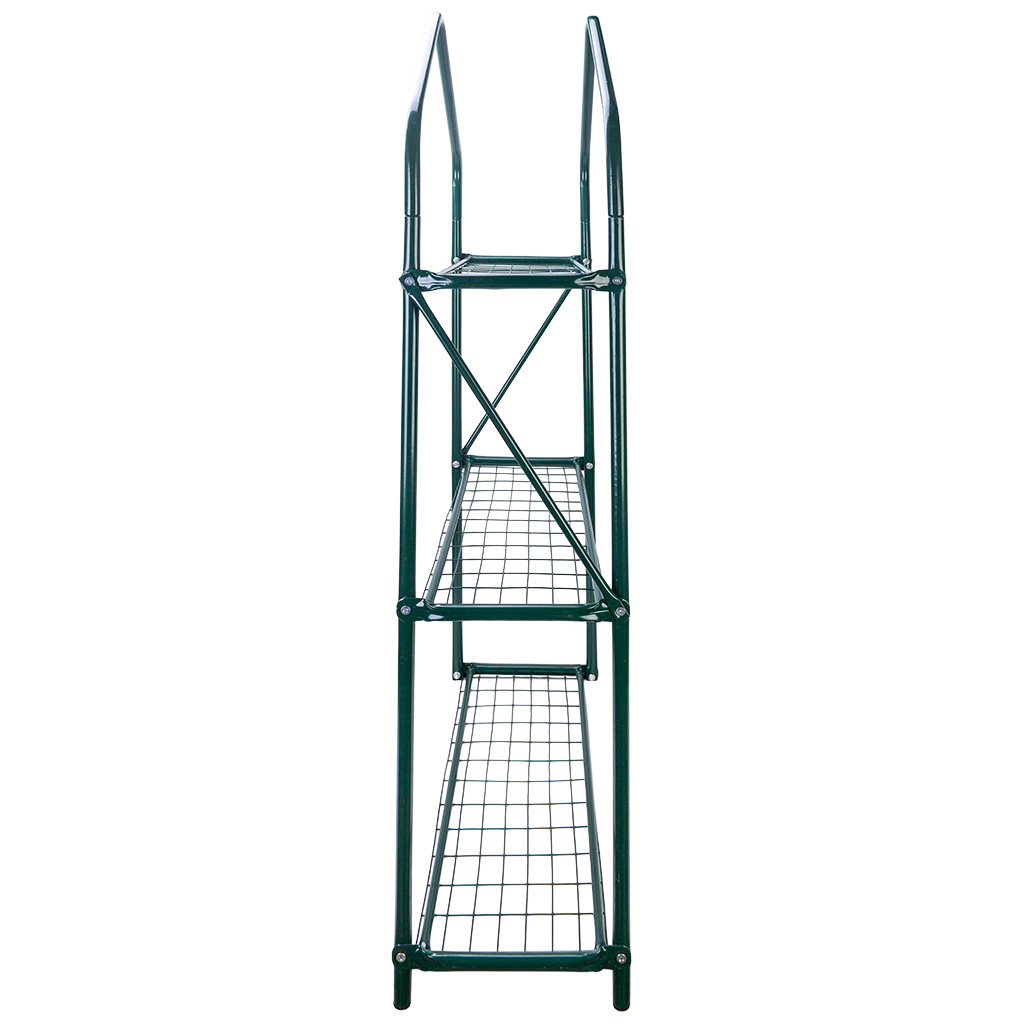 Парник-стеллаж 3 полки, 110х65х22см металлический каркас d=16мм, чехол плёнка