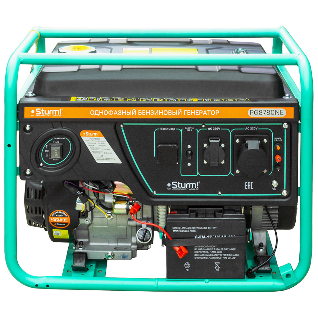 Генератор бензиновый Sturm! PG8780NE, 8,0кВт