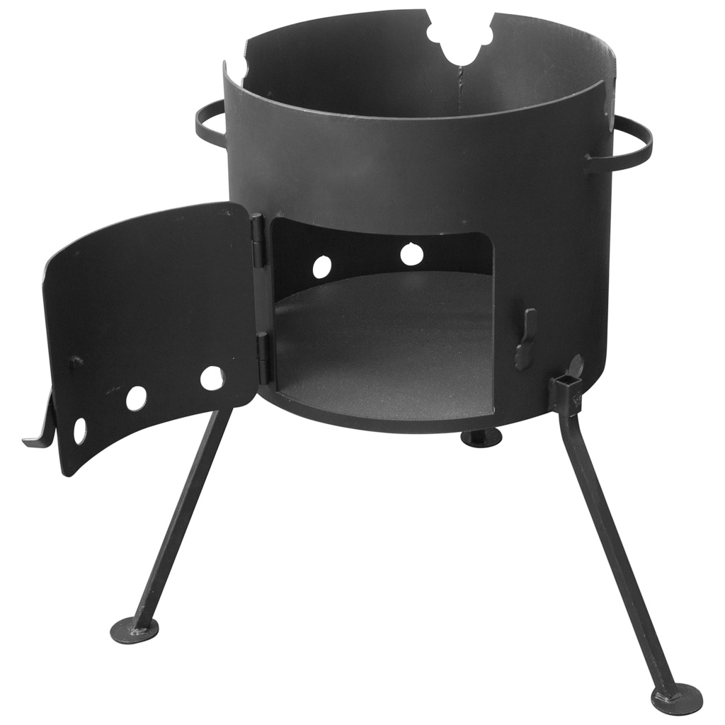 Печь-учаг, с дверцей и языком, под казан 12л.