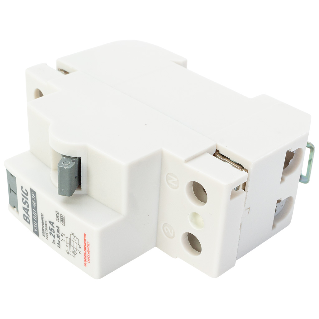 Устройство защитного отключения ВДТ EKF, 2 полюсный, 25А 30мА АC