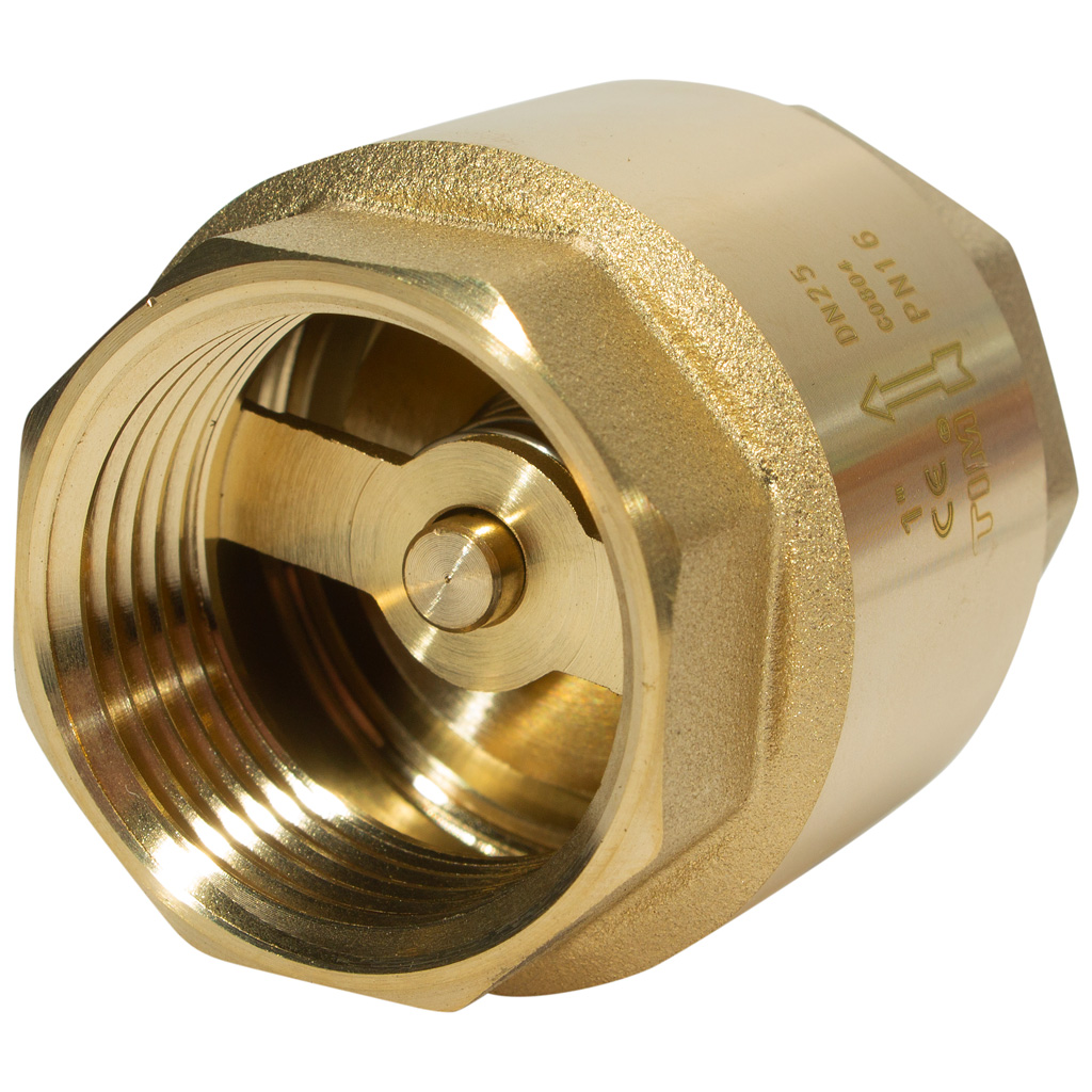 Обратный клапан пружинный TIM, 1" г-г