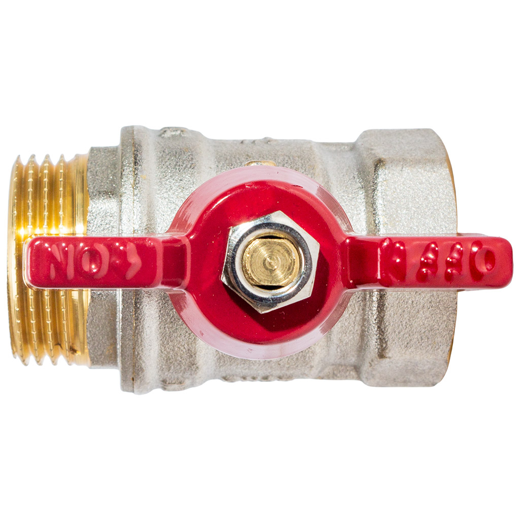 Кран шаровый для воды TIM, 1" г-ш, бабочка