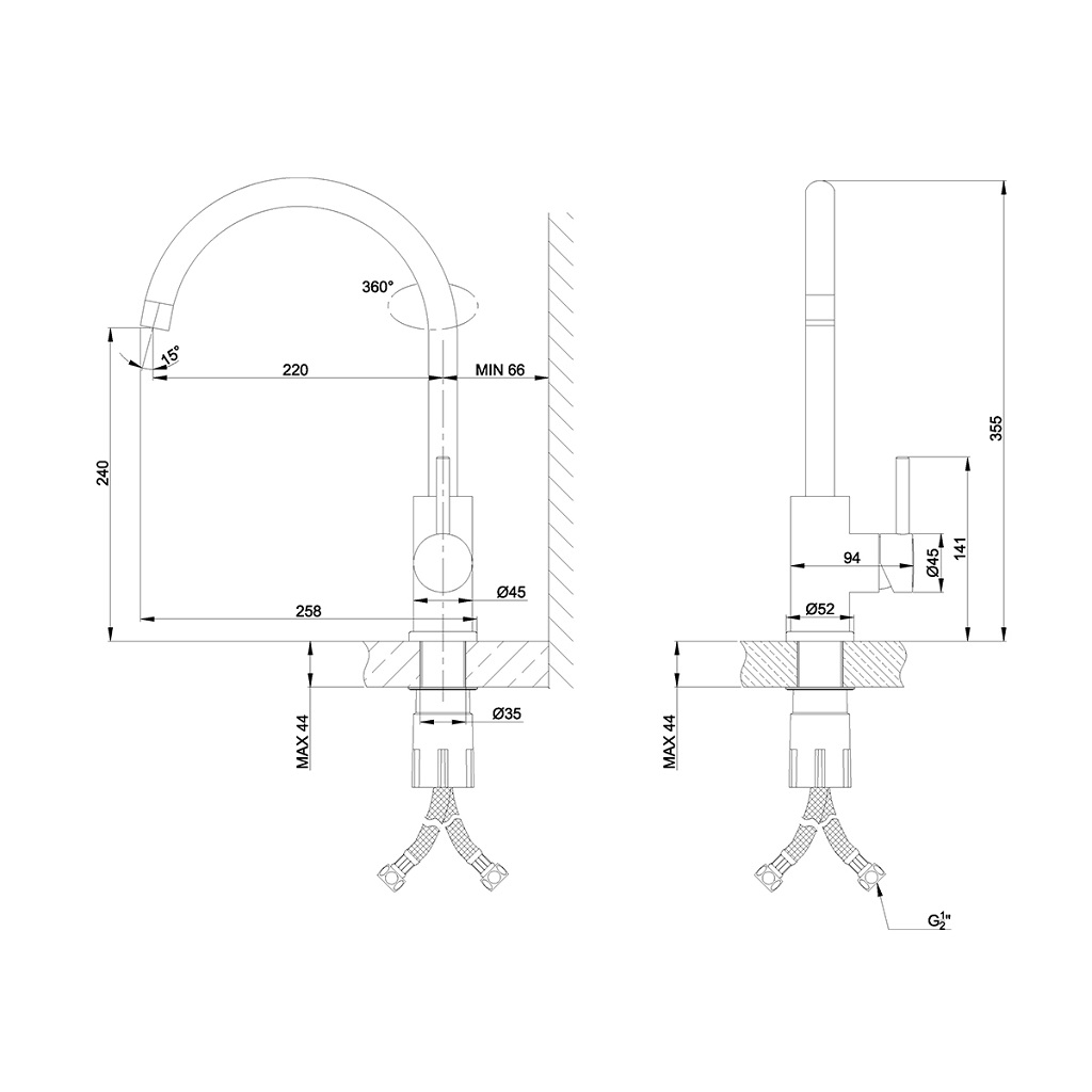 Смеситель Lemark Expert LM5078S, для кухни