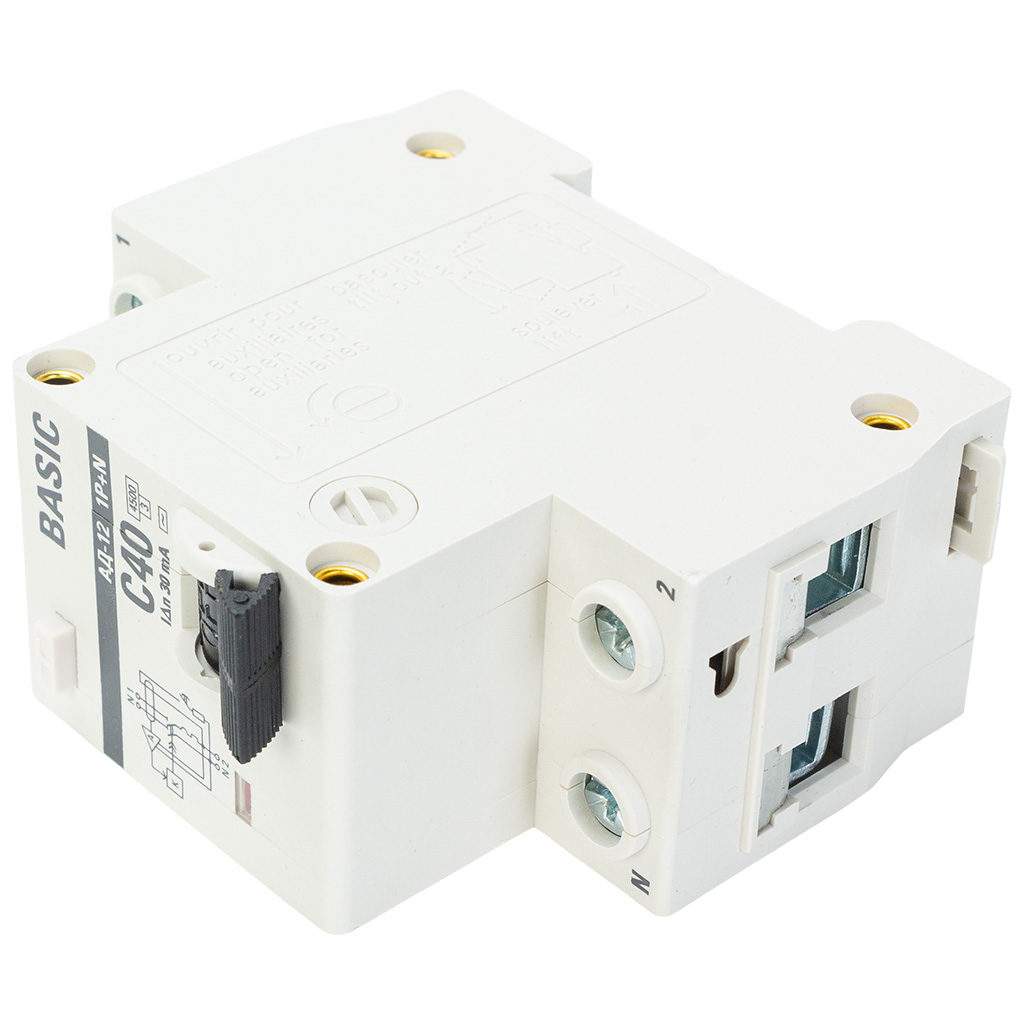 Дифференциальный автоматический выключатель АД-12 EKF, 2 полюсный, 40А 30мА  АС