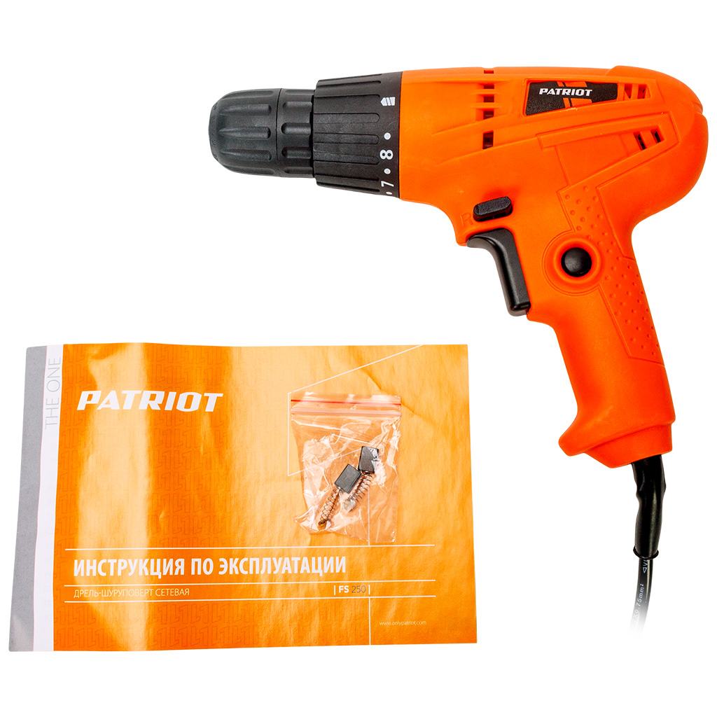 Дрель-шуруповерт сетевой Patriot FS 250, 280Вт