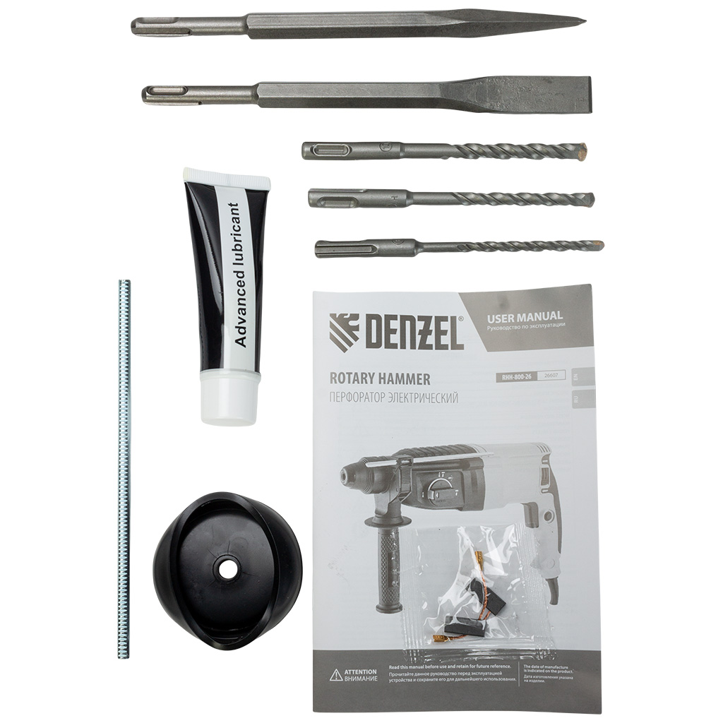 Перфоратор Denzel RHH-800-26, 800Вт