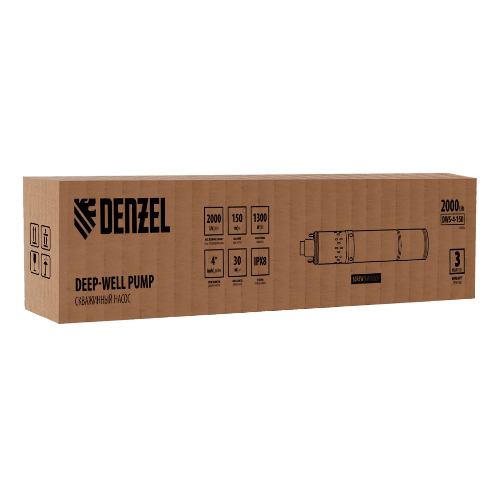 Насос скважинный Denzel DWS-4-150, винтовой