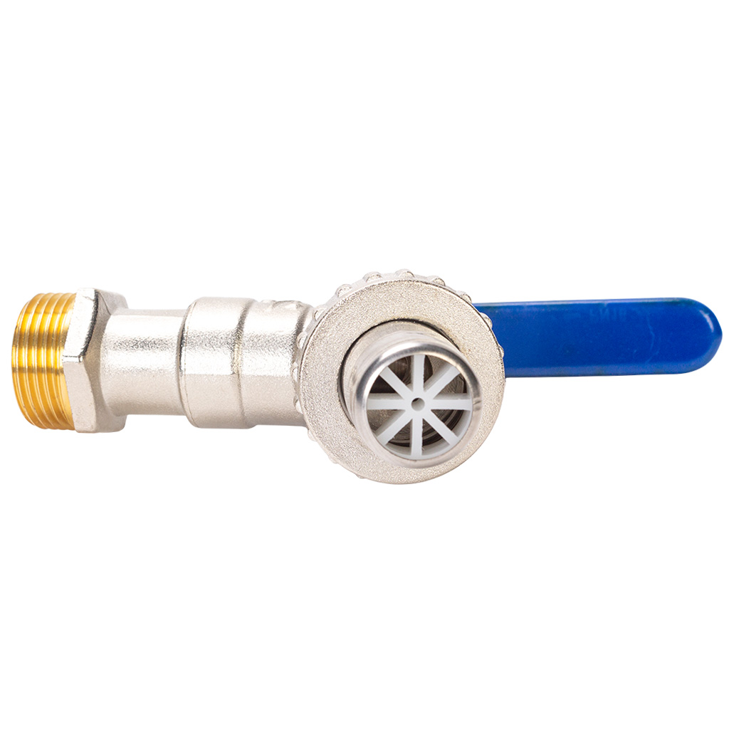 Кран шаровый с американкой для воды TIM, 3/4" г-ш, рычаг