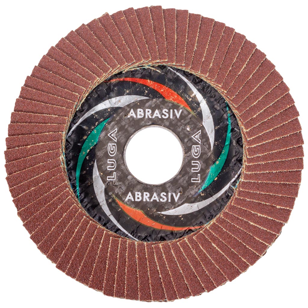 Круг шлифовальный лепестковый Луга, 115х22.2мм, Р100, торцевой