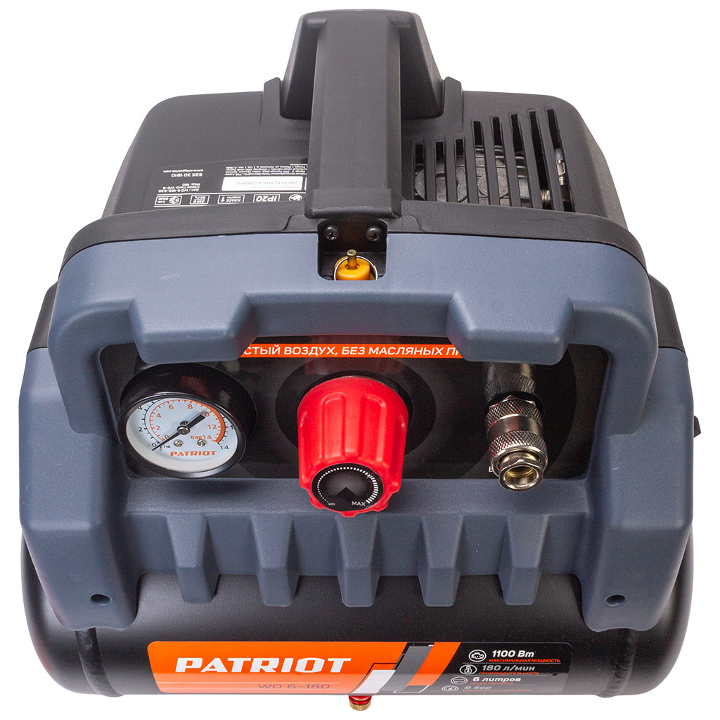 Компрессор поршневой Patriot WO 6-180, 1.1кВт, безмасляный