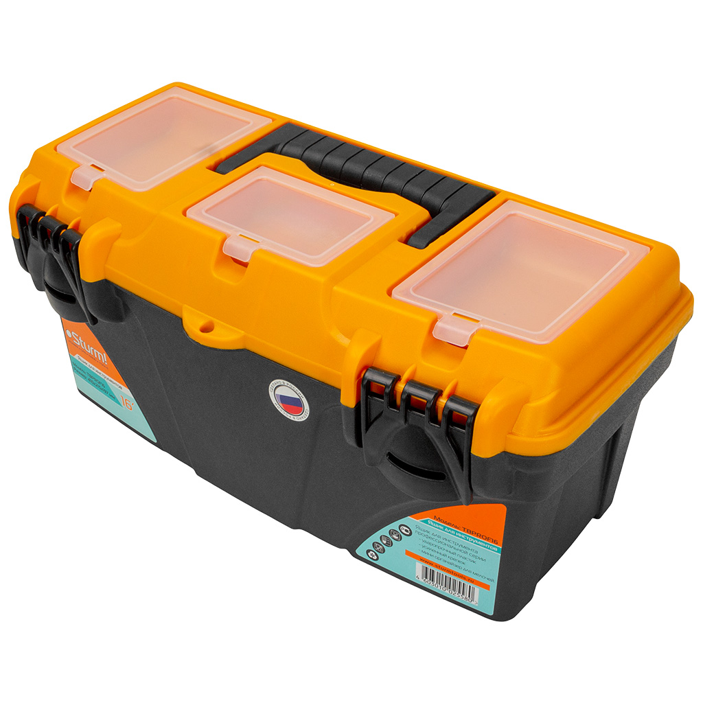 Ящик для инструментов Sturm!, пластиковый, 410х215х197мм.