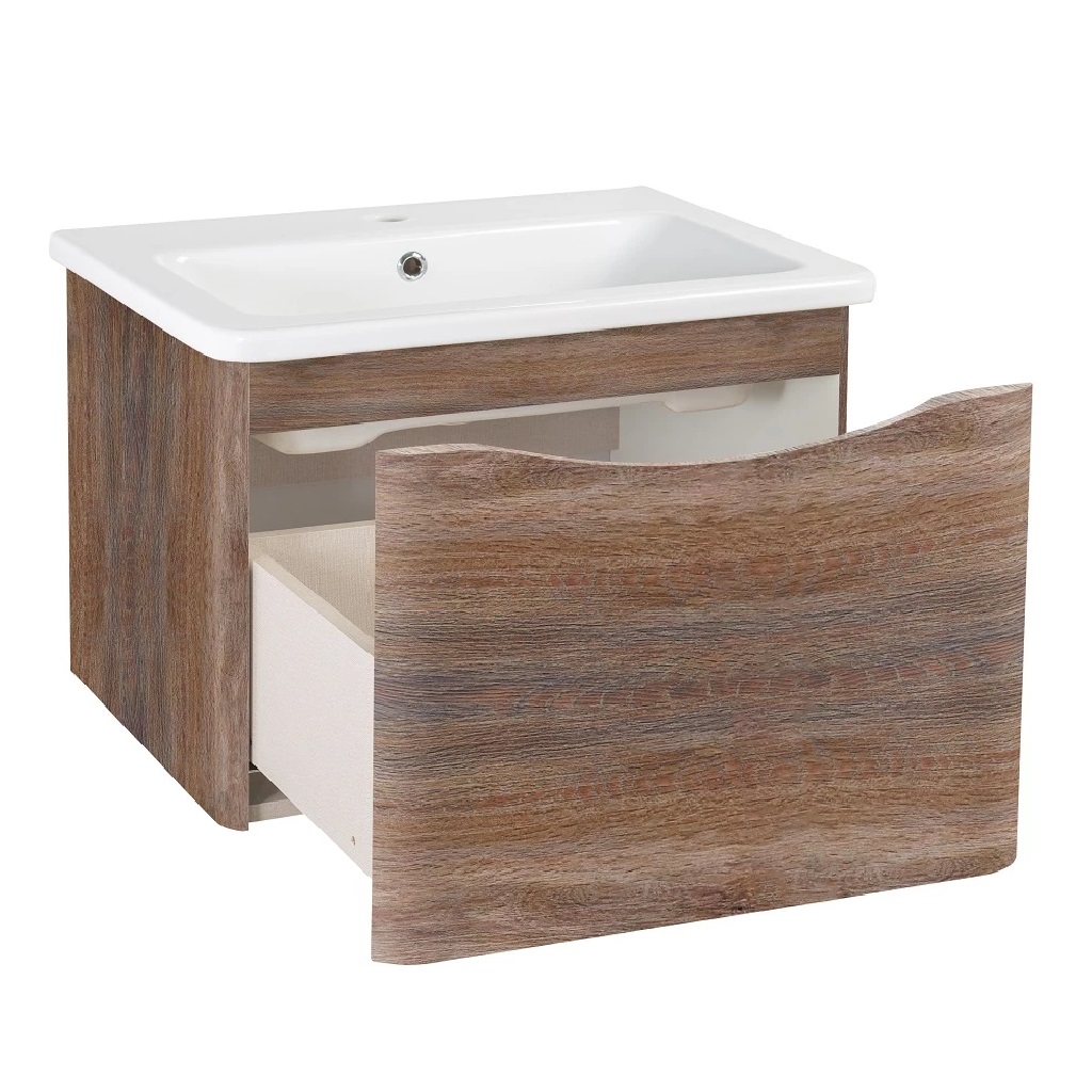 Тумба подвесная Тоскана 60, темное дерево