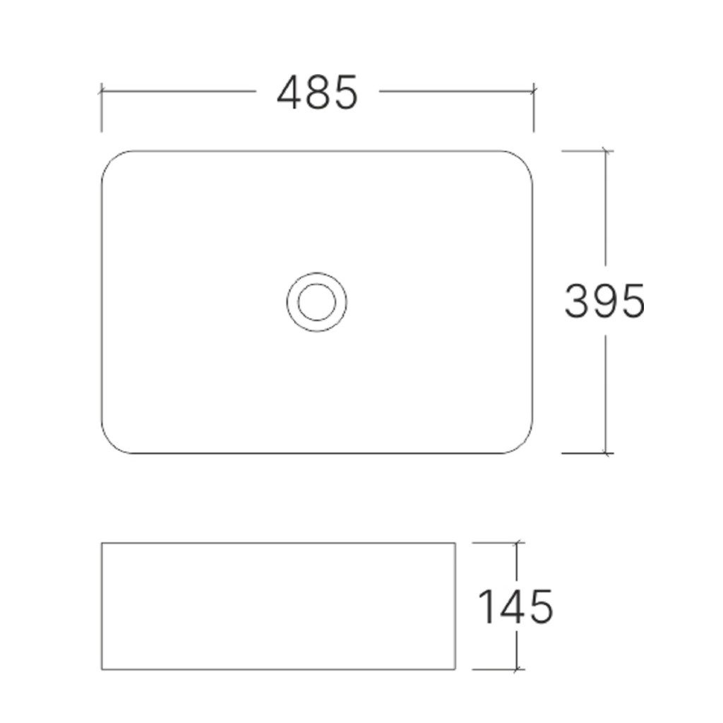 Умывальник накладной Eva Gold А419, прямоугольный, белый