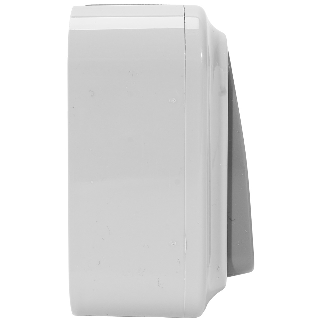 Выключатель открытой проводки Bylectrica Пралеска Аква, 2-клавишный, 6А, IP54, серый