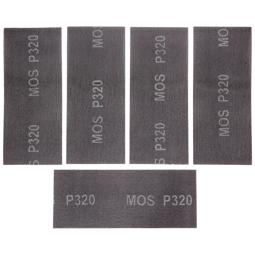 Сетка шлифовальная Mos, 115х280мм, № 320, 5шт