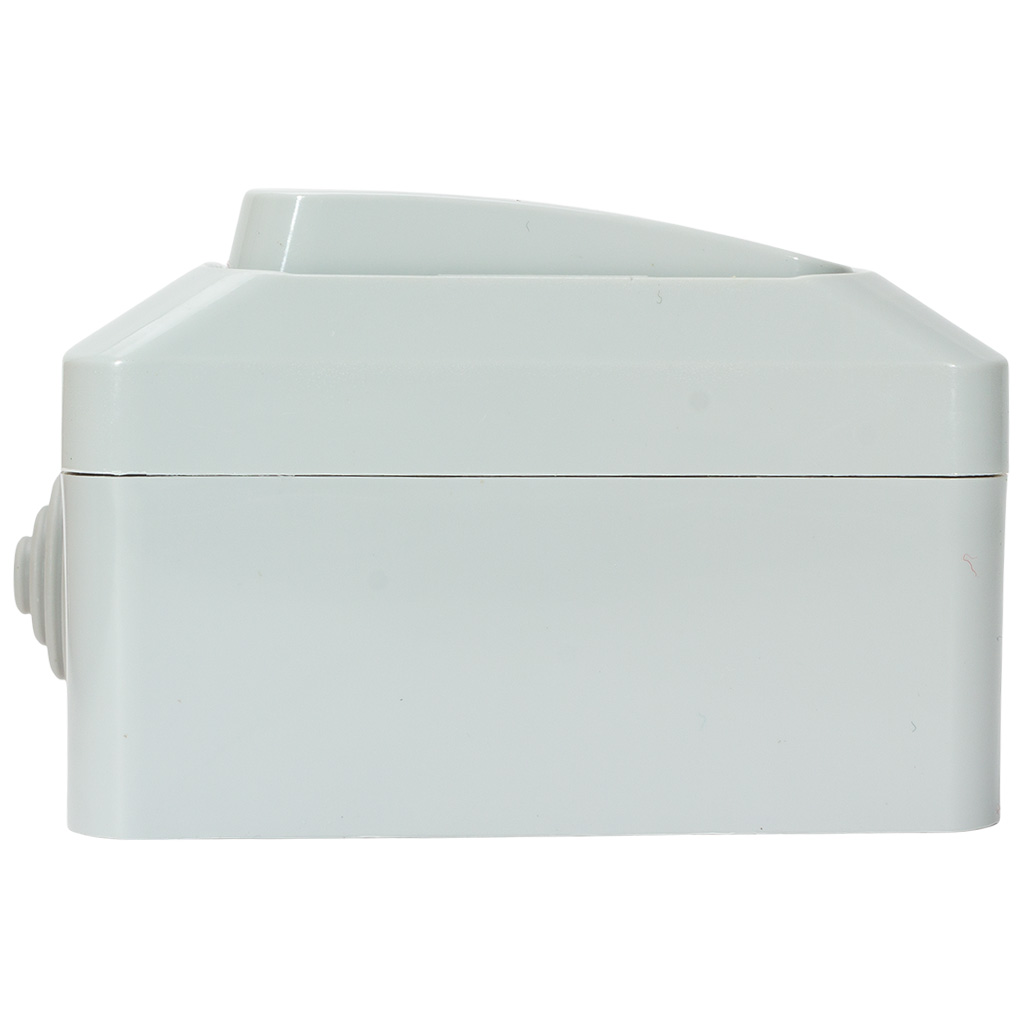 Выключатель открытой проводки Systeme Electric Этюд, 2-клавишный, 10А, IP44, серый