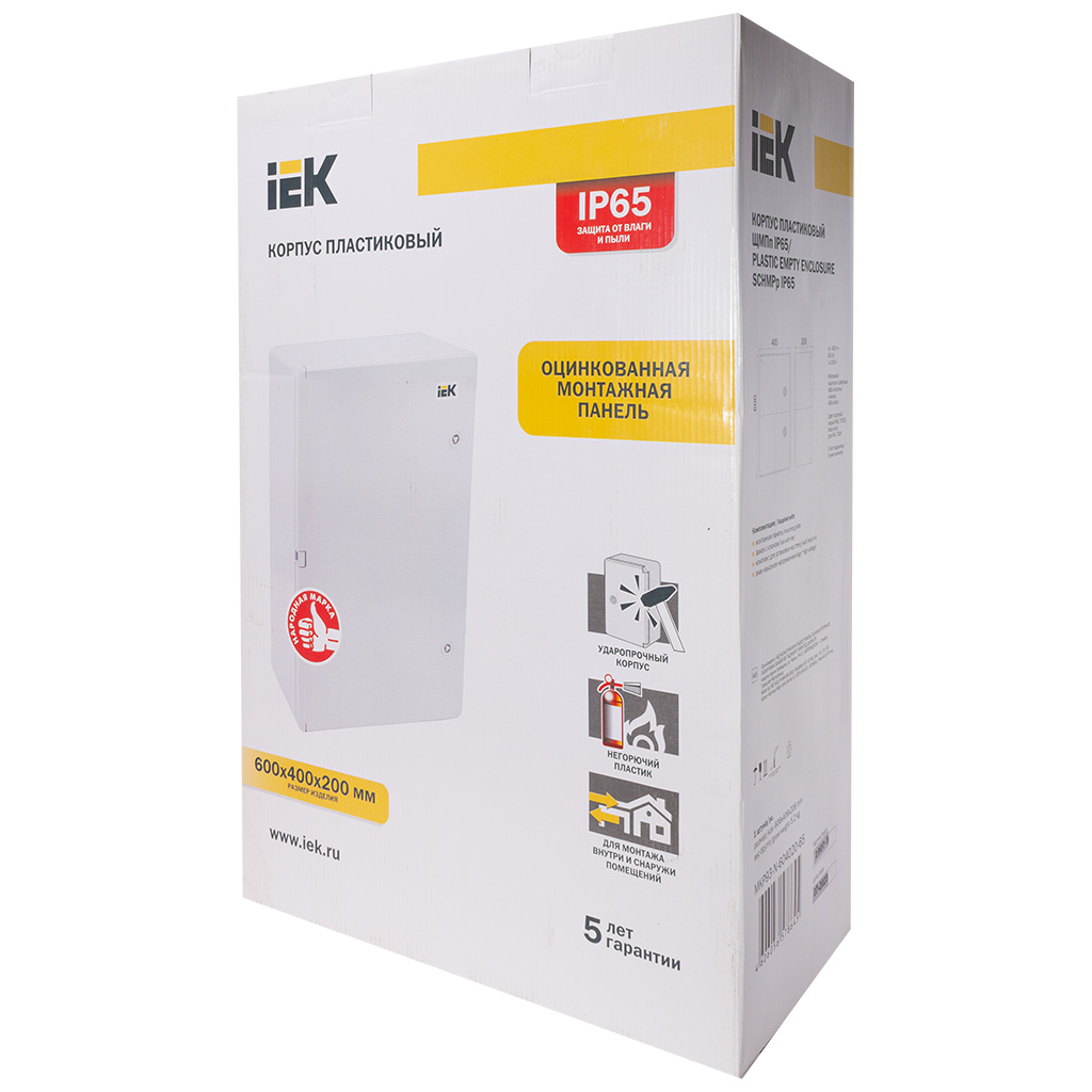 Корпус пластиковый ИЭК ЩМПп, 600х400х200мм, навесной