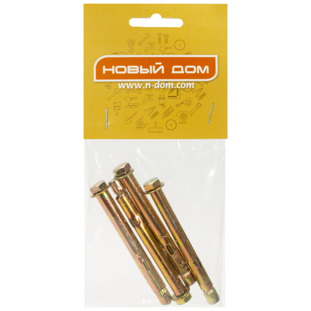 Анкер болт  8 х 80, 4шт/упак