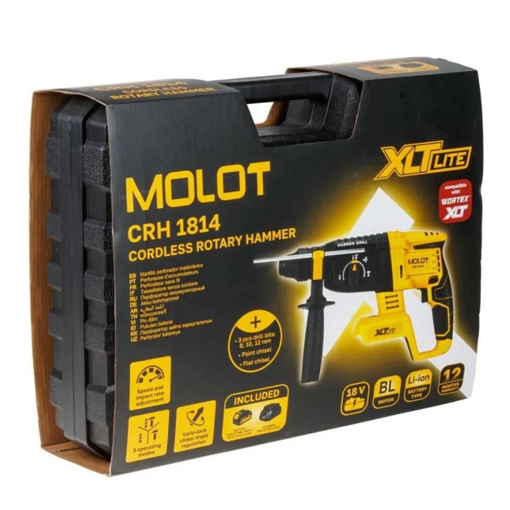 Перфоратор Molot CRH 1814 XLT, аккумуляторный, 18В