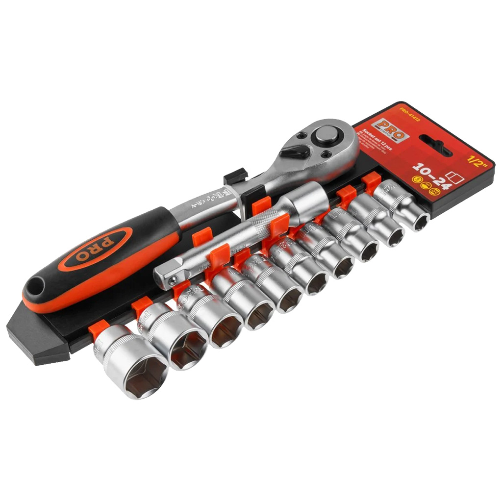 Набор торцевых головок Startul Pro, 12 предметов, 1/2" 10-24мм