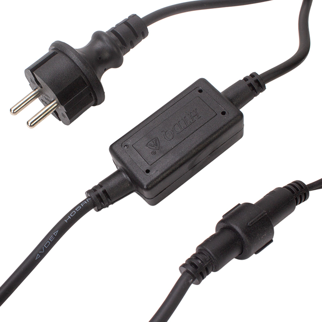 Гирлянда Нить, 10м, белый провод, теплый свет, уличная