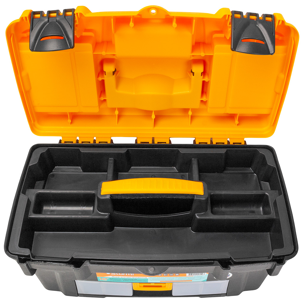 Ящик для инструментов Sturm!, пластиковый, 430х235х250мм.