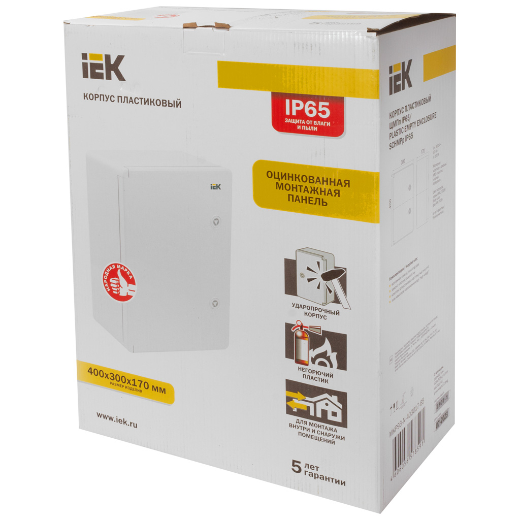 Корпус пластиковый ИЭК ЩМПп, 400х3000х170мм, навесной