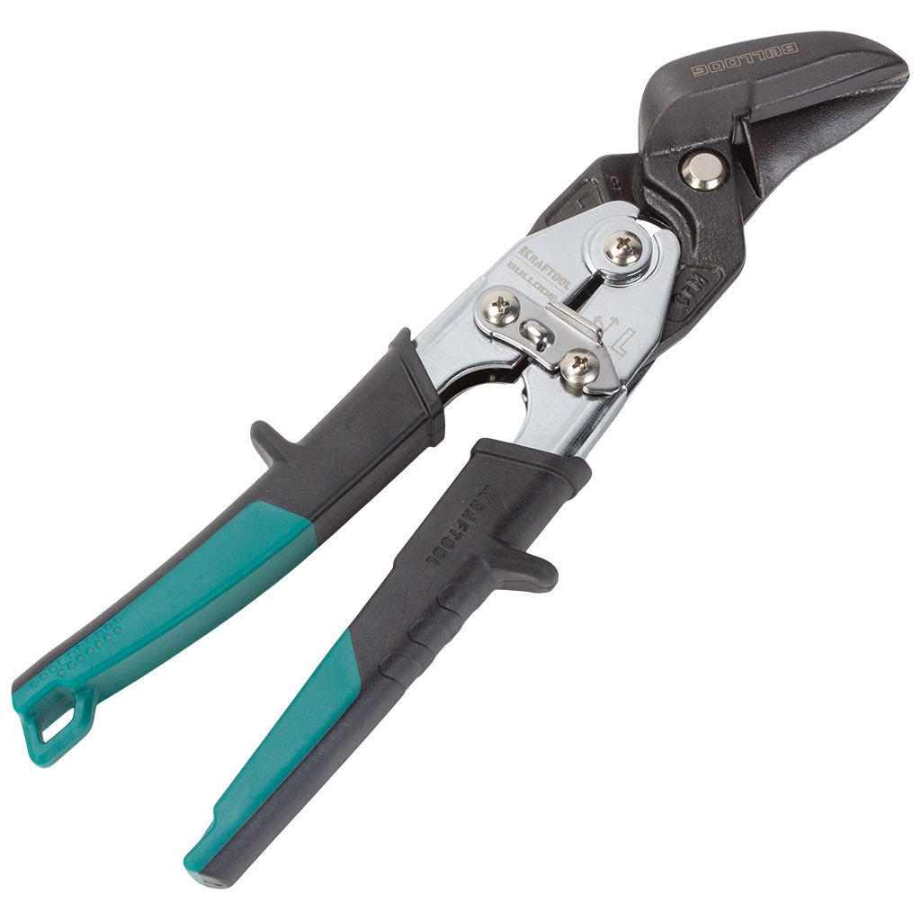 Ножницы по металлу Kraftool Bulldog, левый рез усиленные 260мм