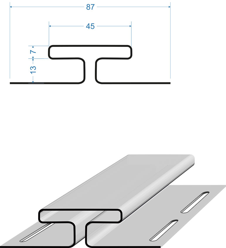 Н-профиль соединительный Дёке Premium, банан, 3000мм