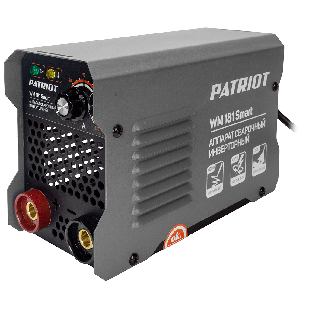 Сварочный полуавтомат Patriot WM 181Smart, инверторный