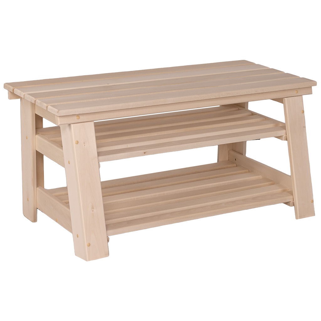 Подставка под обувь, 450мм х 900мм х 550мм, липа.