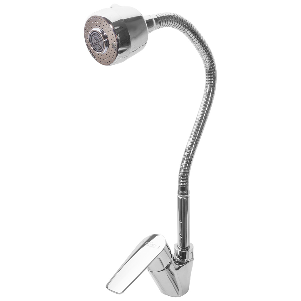 Смеситель для кухни Rossinka S35-26, с гибким изливом