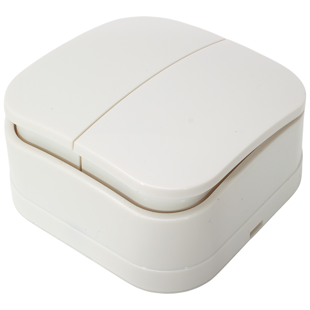 Выключатель открытой проводки ИЭК Glory, 2-клавишный, 10А, белый