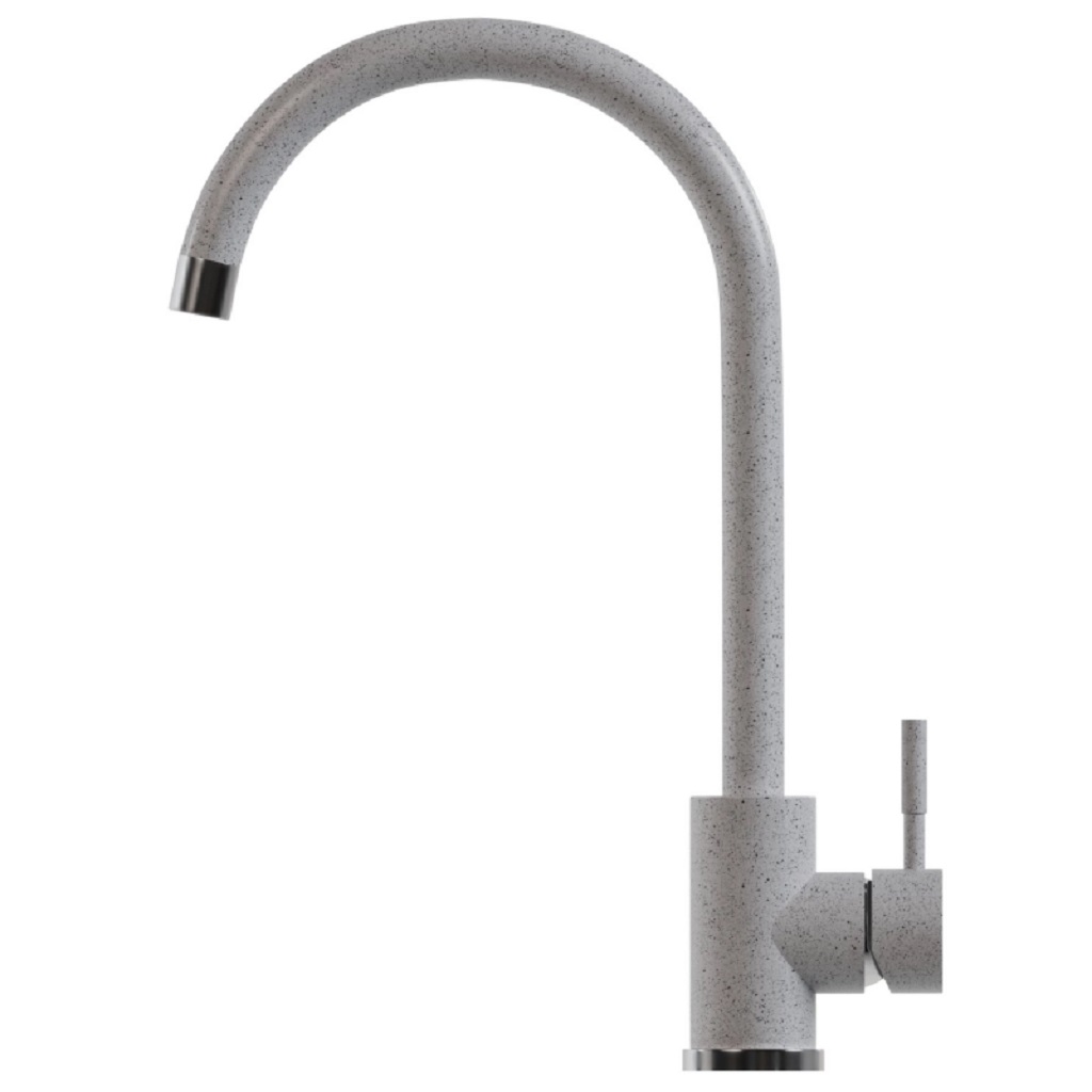 Смеситель Mixline ML-GS15, серый, для кухни