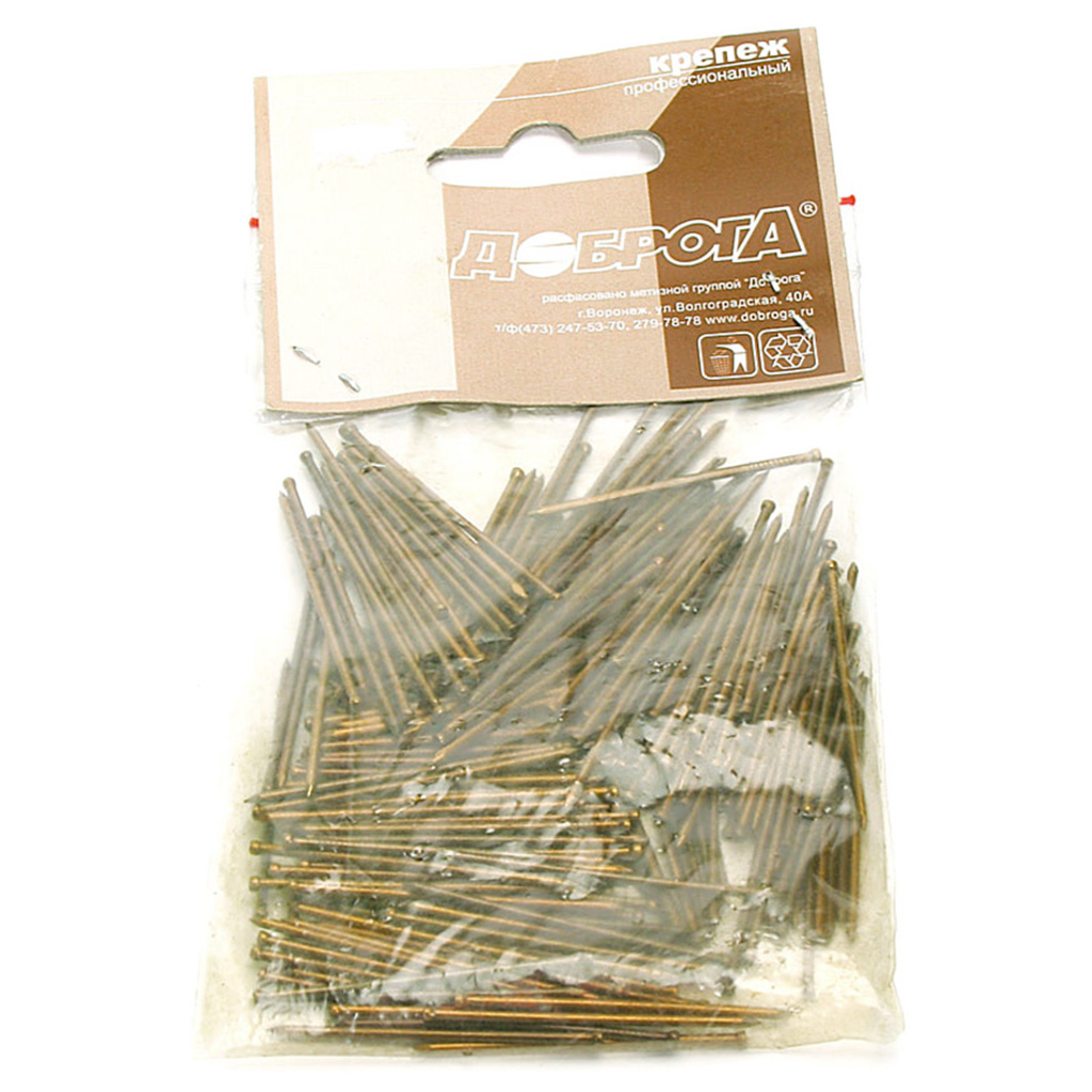 Гвоздь финишный  40 х 1.4мм, бронза, 0,1кг