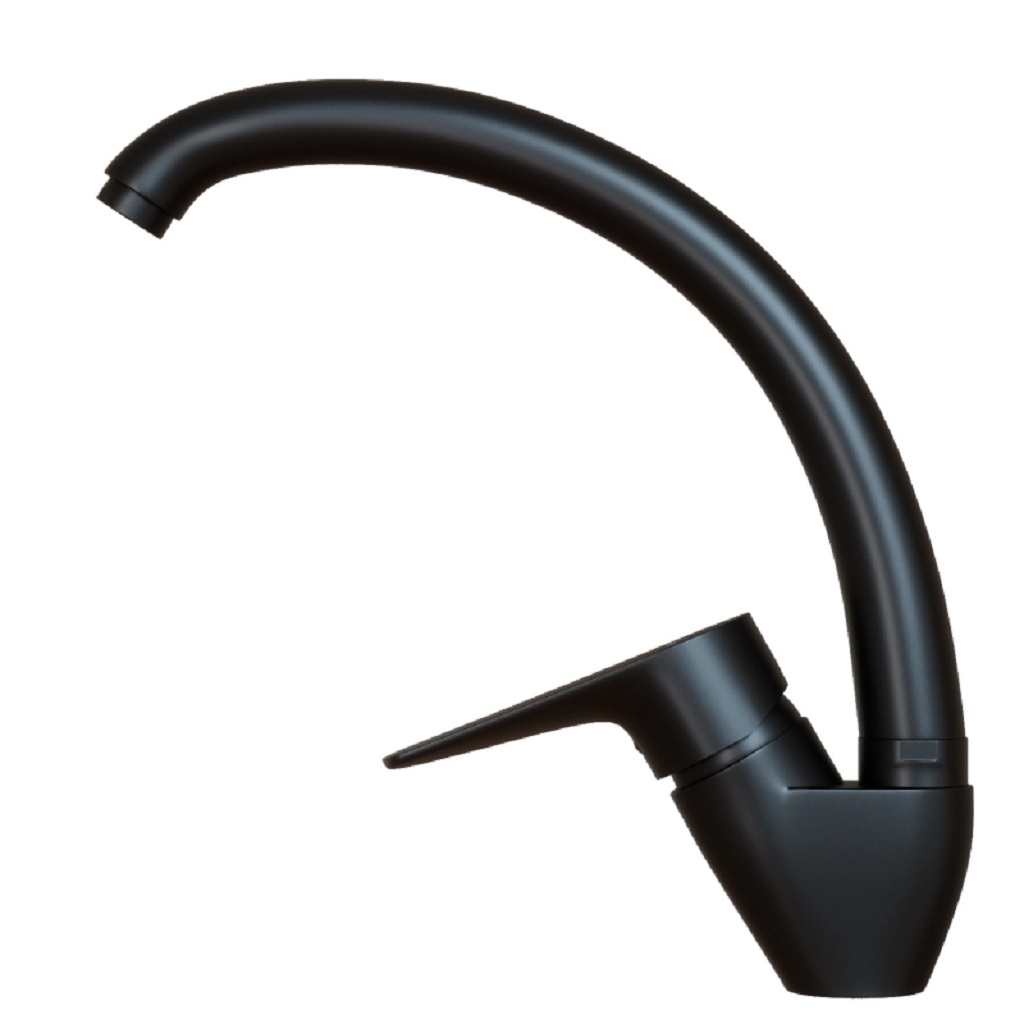 Смеситель для кухни Mixline ML14-031BL, черный