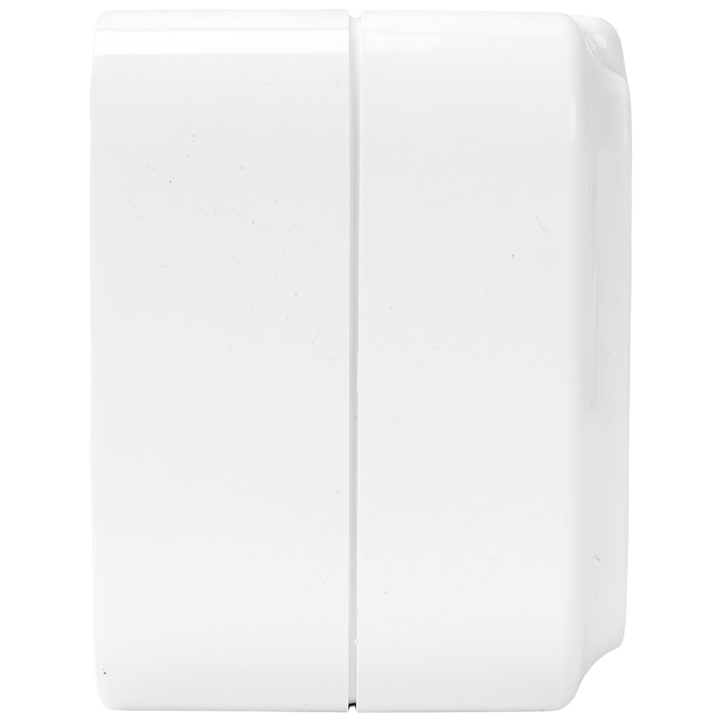 Блок открытой проводки Bylectrica Пралеска Аква, розетка 3-местная, с заземлением, с крышкой, IP54, белый