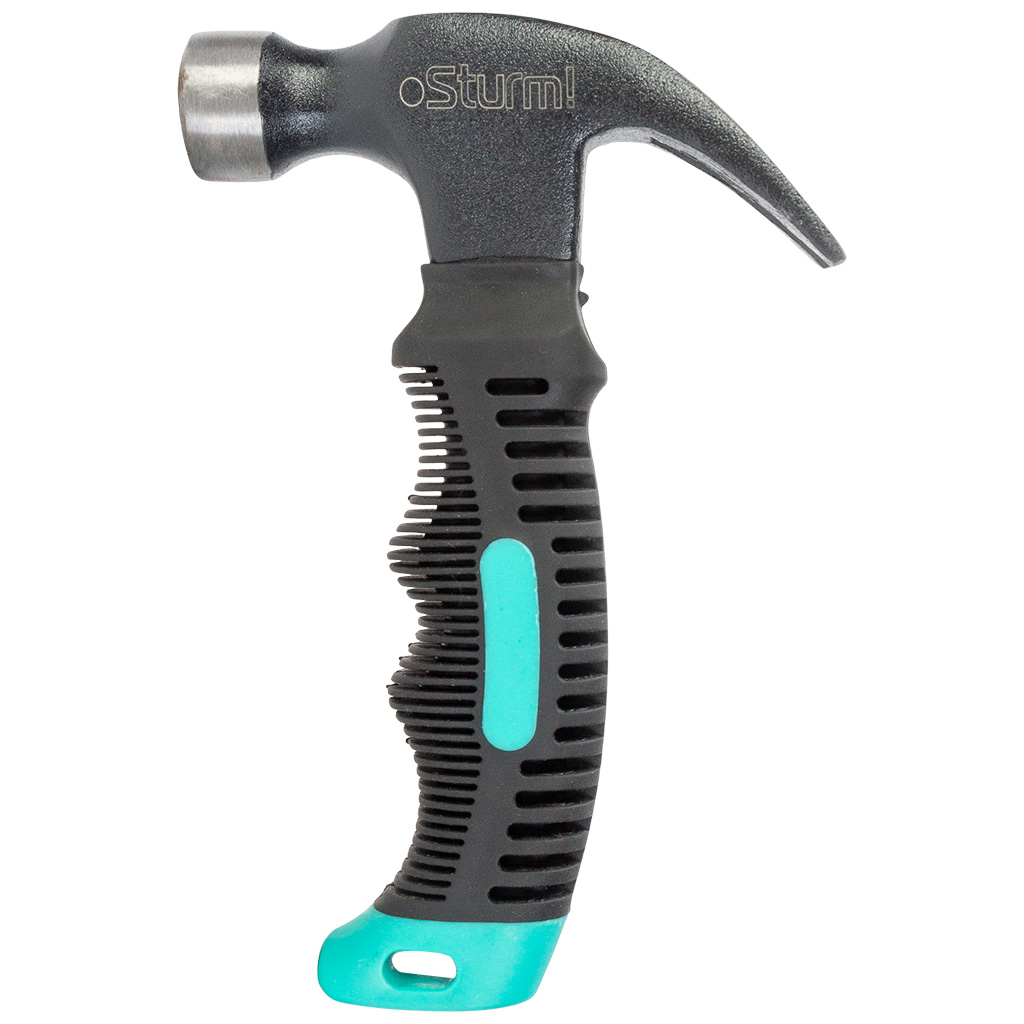 Молоток-гвоздодер Sturm!, фибергласс, 250г