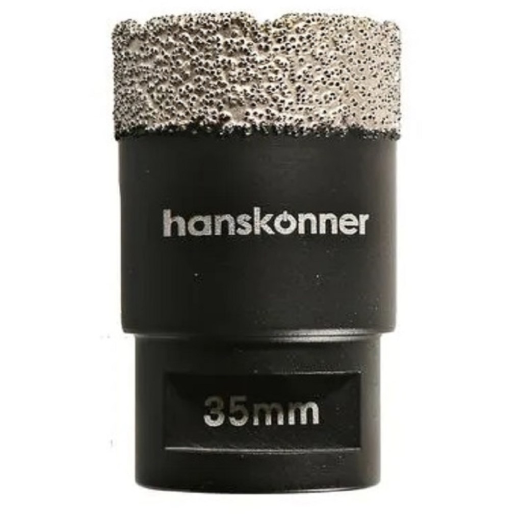 Коронка алмазная Hanskonner, по керамике и кафелю для УШМ, tilepro, 40 мм