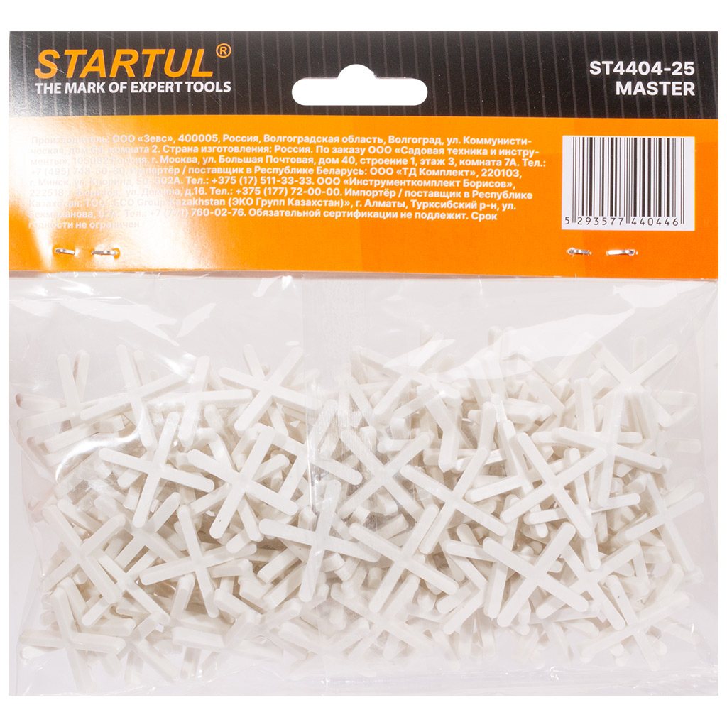 Крестики для кафеля Startul Master, 2.5мм, 200 шт