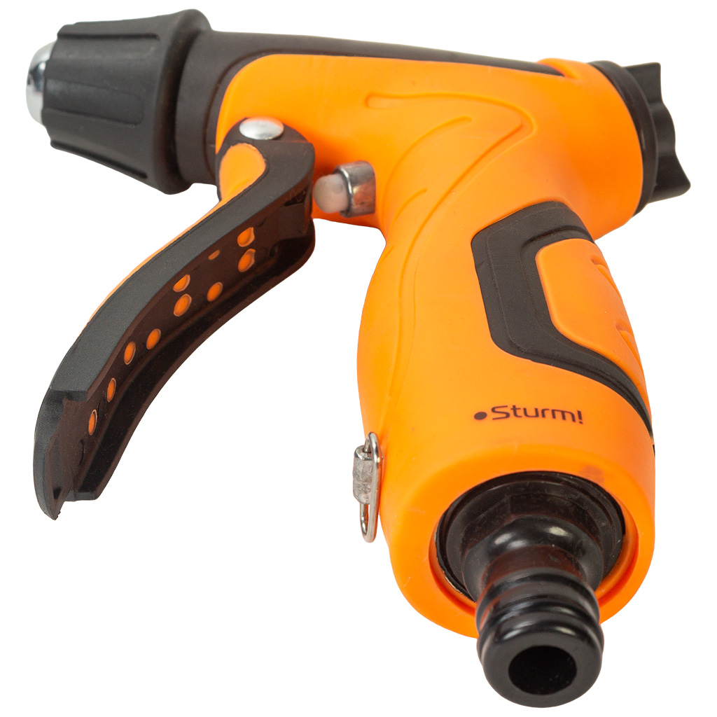 Пистолет-распылитель Sturm! 3015-17-01ZB, цинковая форсунка, корпус с резиновым покрытием, 2 режима