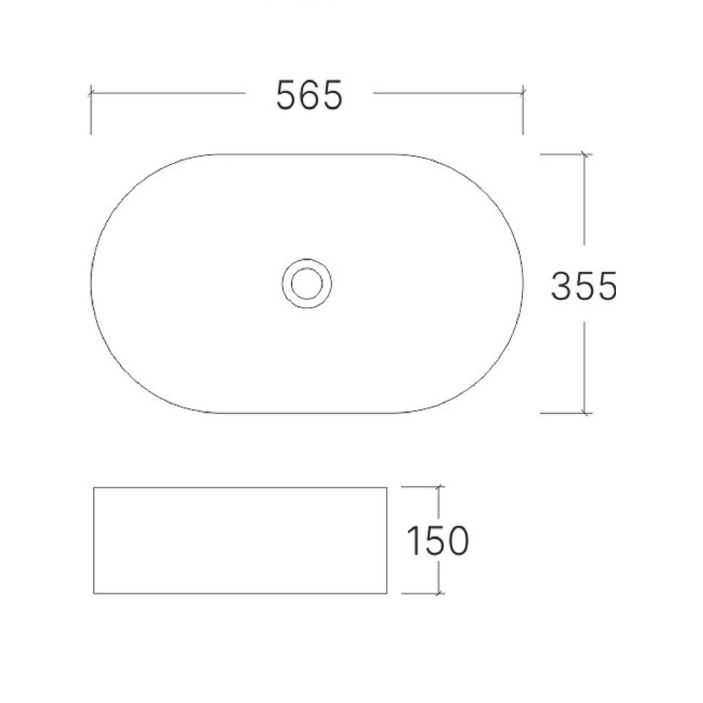 Умывальник накладной Eva Gold 5219, овальный, белый