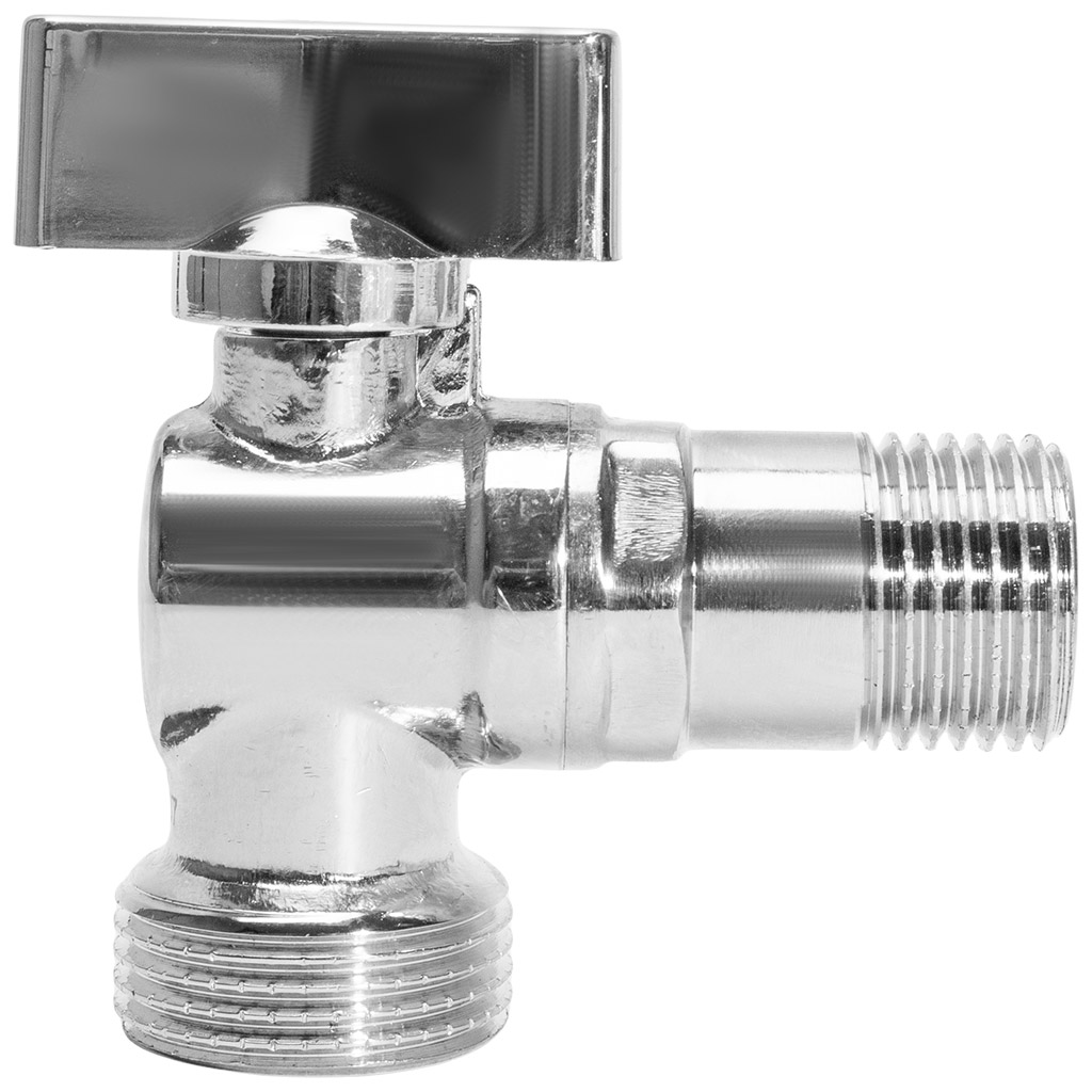 Кран шаровый для воды TIM, 1/2" х 3/4" ш-ш, угловой