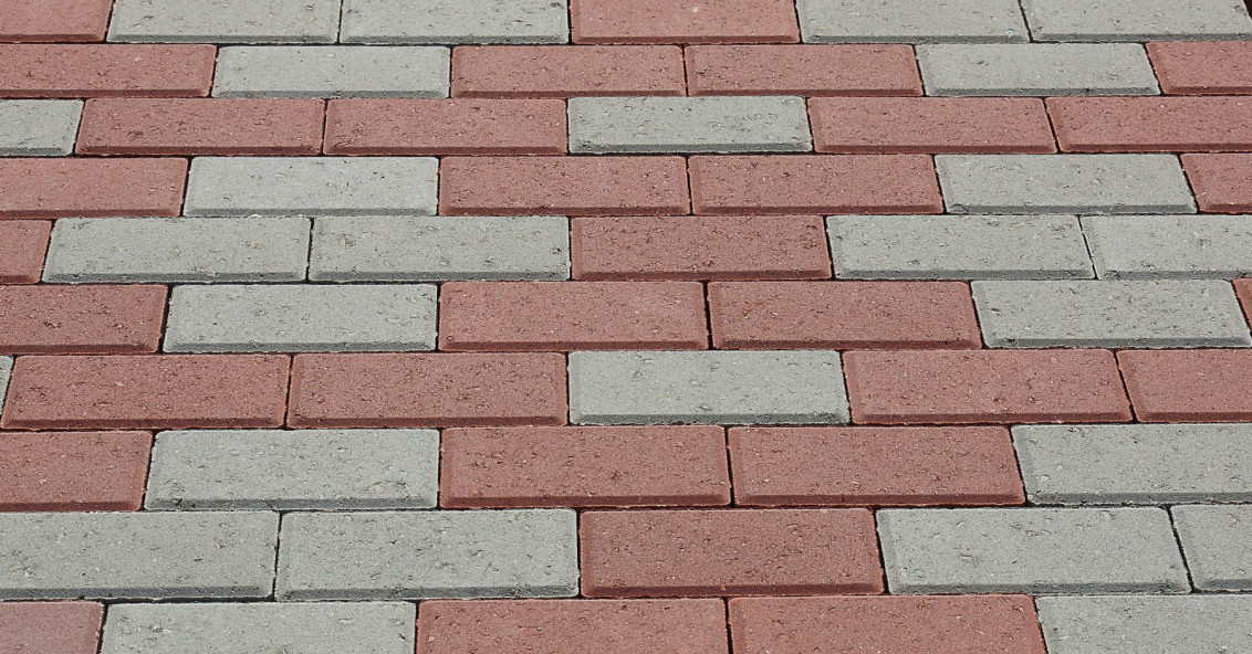 Плитка тротуарная прессованная "Брусчатка" красная, 60х100х200мм, штучно фото №5
